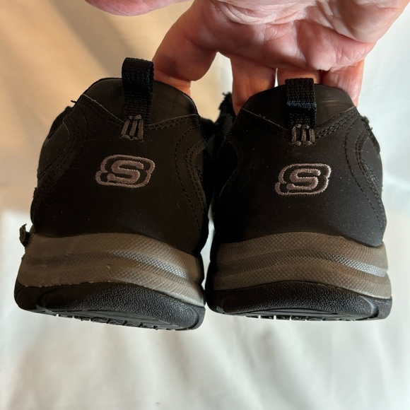 SKECHERS WORK Sz 9.5 Shoes Slip On Steel Toe Composite Plate Work Double Gore - Picture 5 of 9